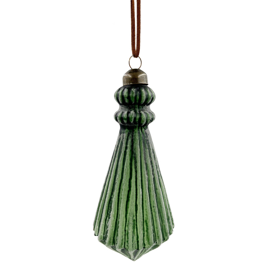 Dark Green Finial Ornament