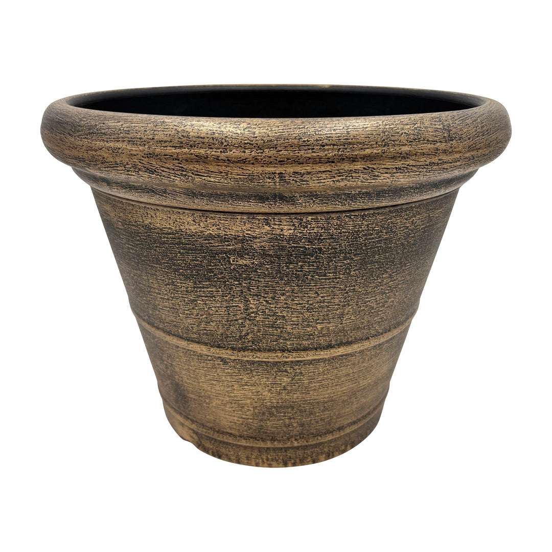 Round Flower Pot Gold