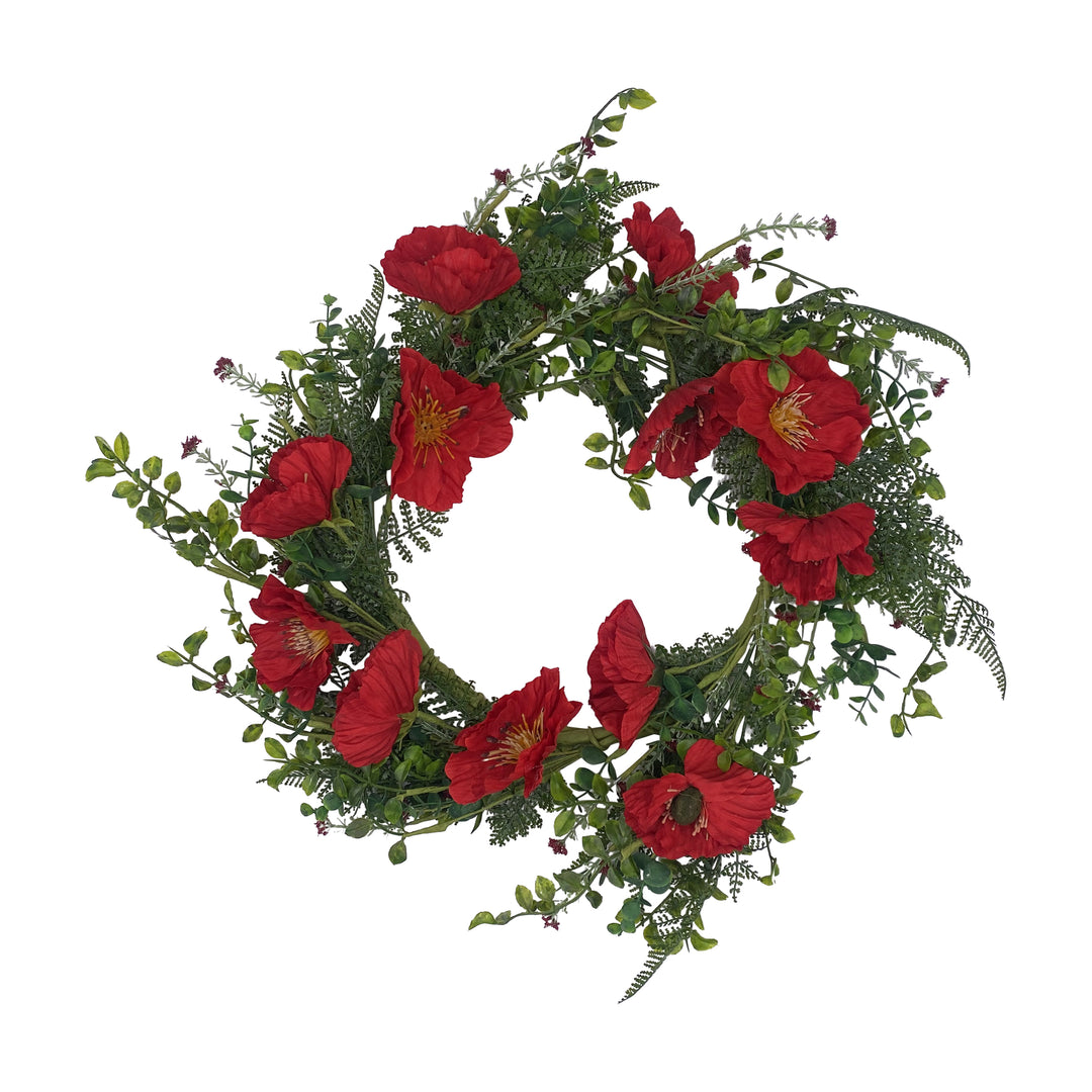 Red Poppy Wreath