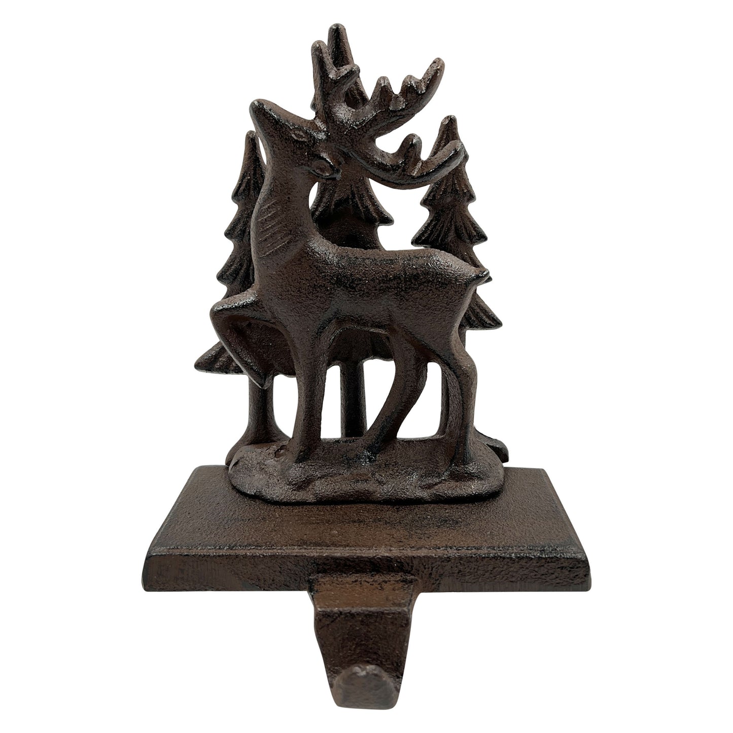 Cast Iron Forest Deer Stocking Holder