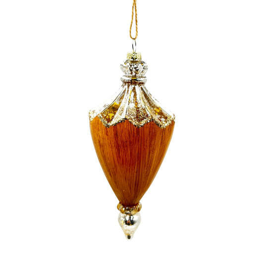 Gold Finial Glass Ornament