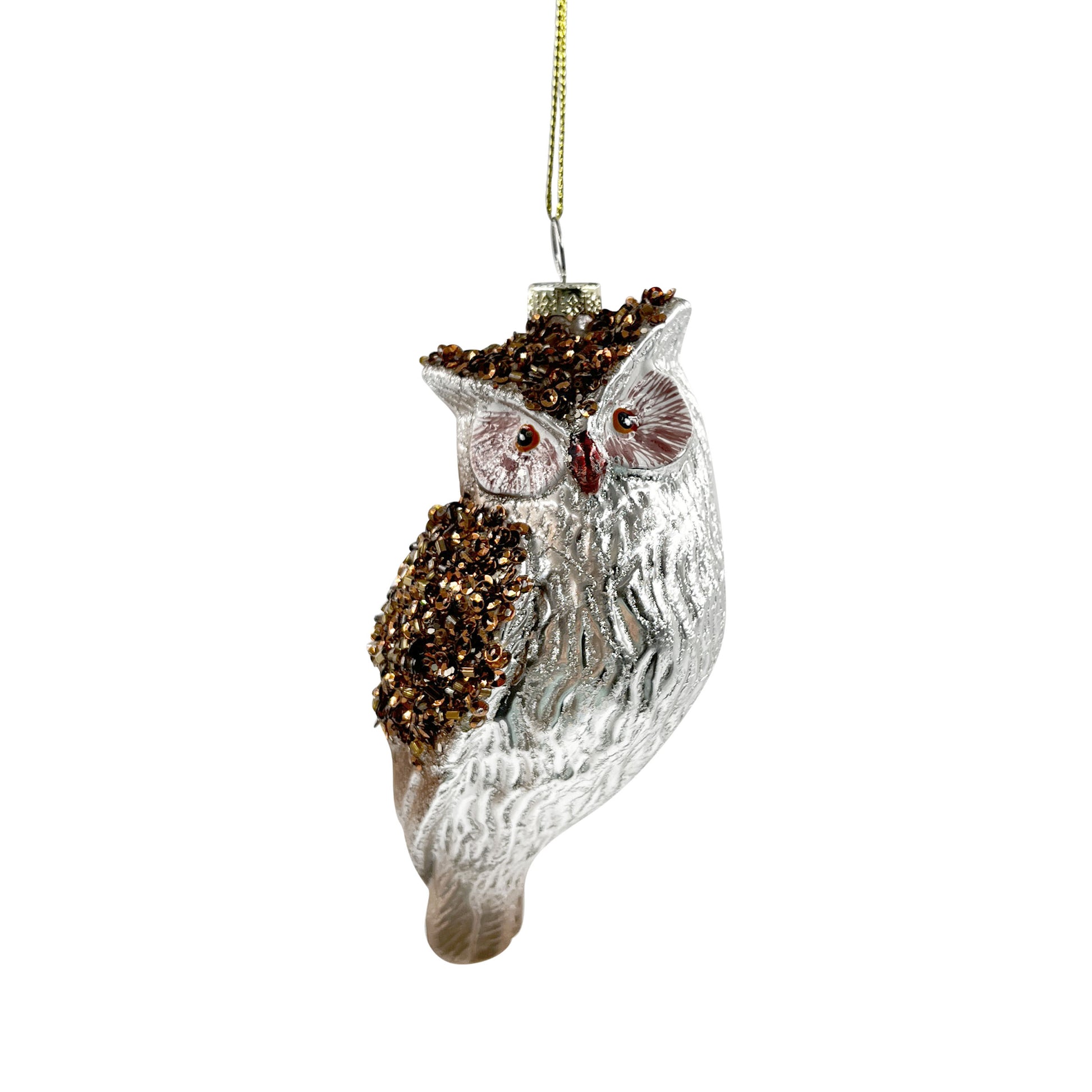 Owl Glass Ornament