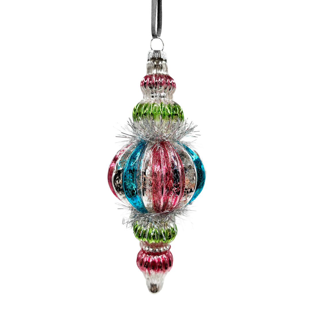 Pink, Blue & Silver Ornament