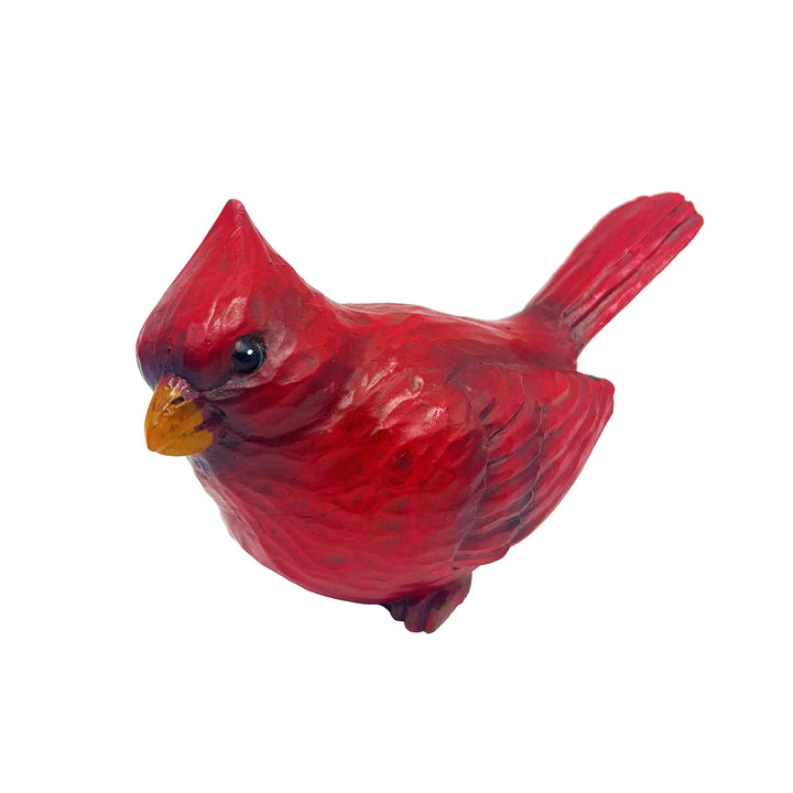 Wood-Look Resin Holiday Cardinal Figurine