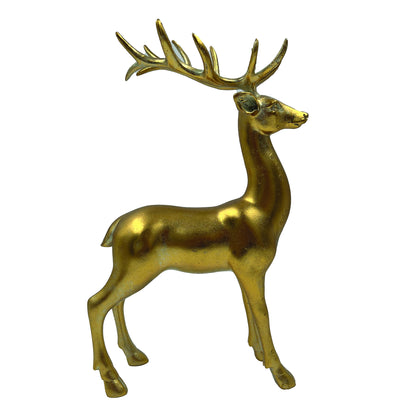 Resin Gold Standing Deer 15"