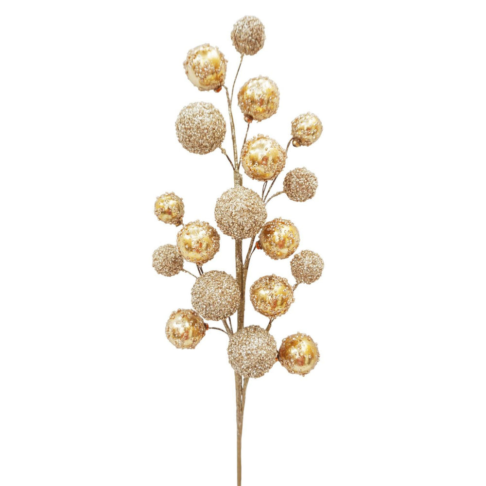 Two-Toned Glitter Ball Spray Gold