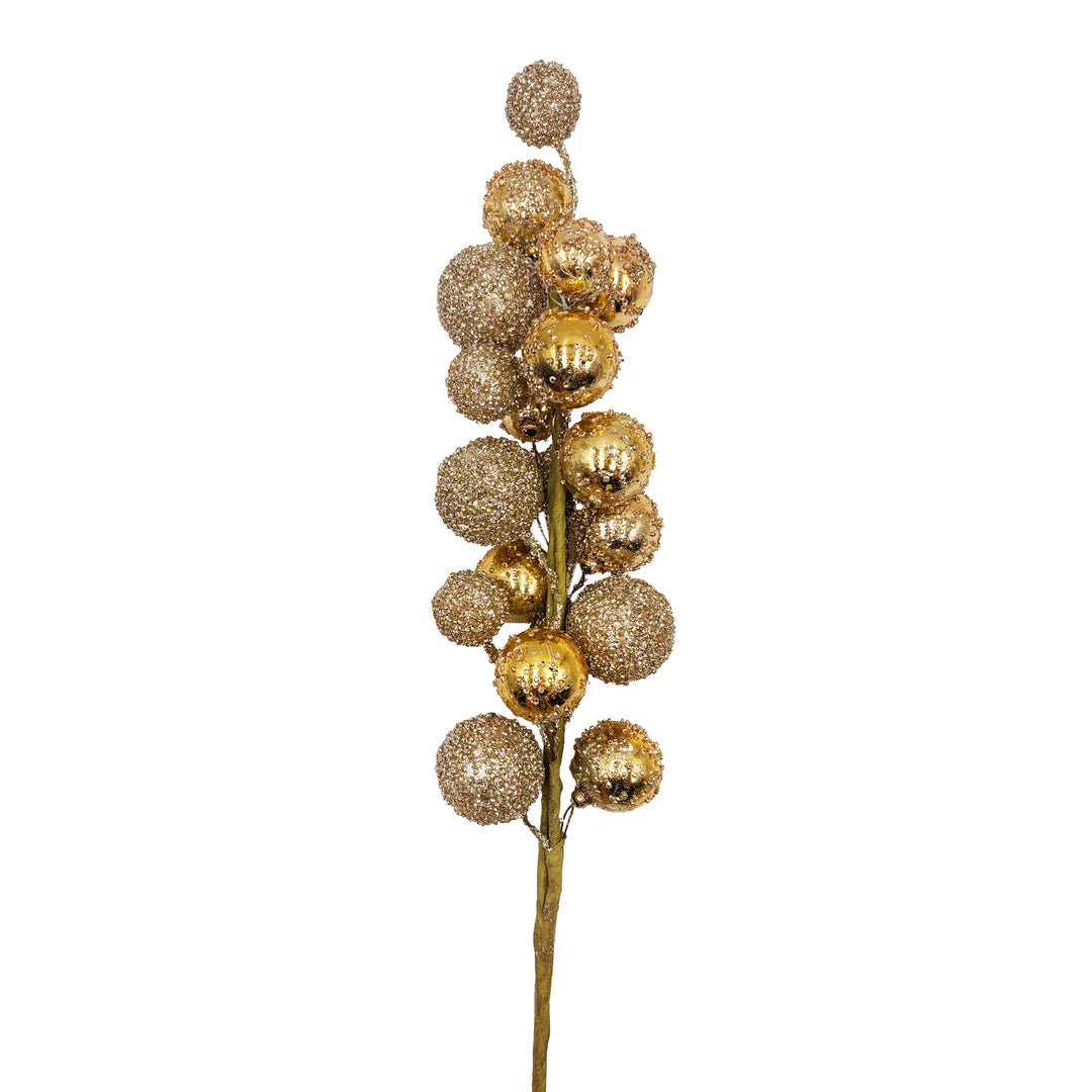 Two-Tone Gold Glitter Ball Spray