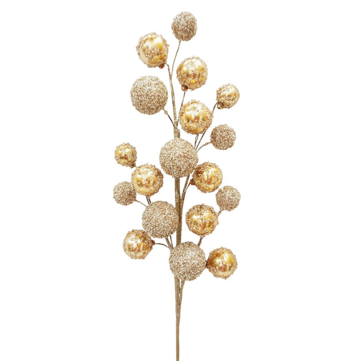 Two-Toned Glitter Ball Spray Gold