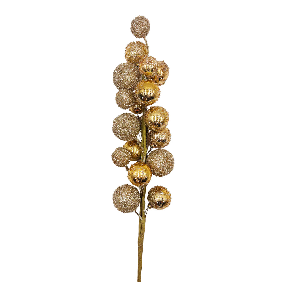 Two-Tone Gold Glitter Ball Spray