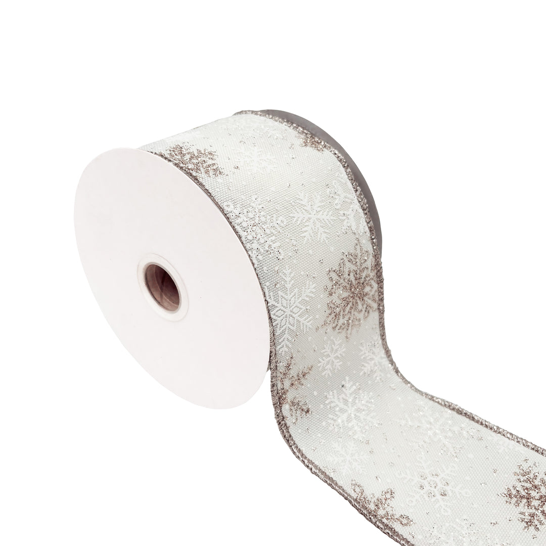 Ivory Snowflake Ribbon