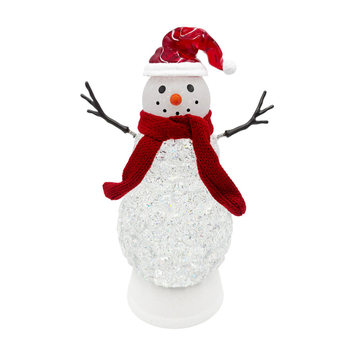 Lit Shimmering Snowman