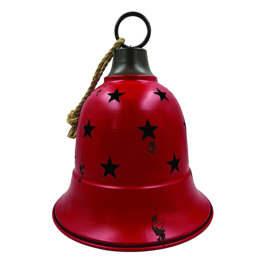 Metal Bell Ornament in Red, White, or Green Red 6"