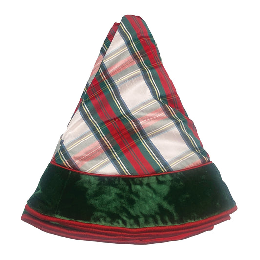 Velvet Border Plaid Tree Skirt