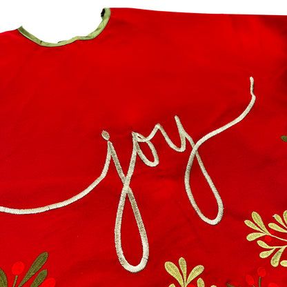 48" Red "Joy" Tree Skirt