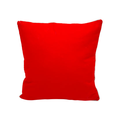 Pillow with Tufted Candy Canes 18x18"