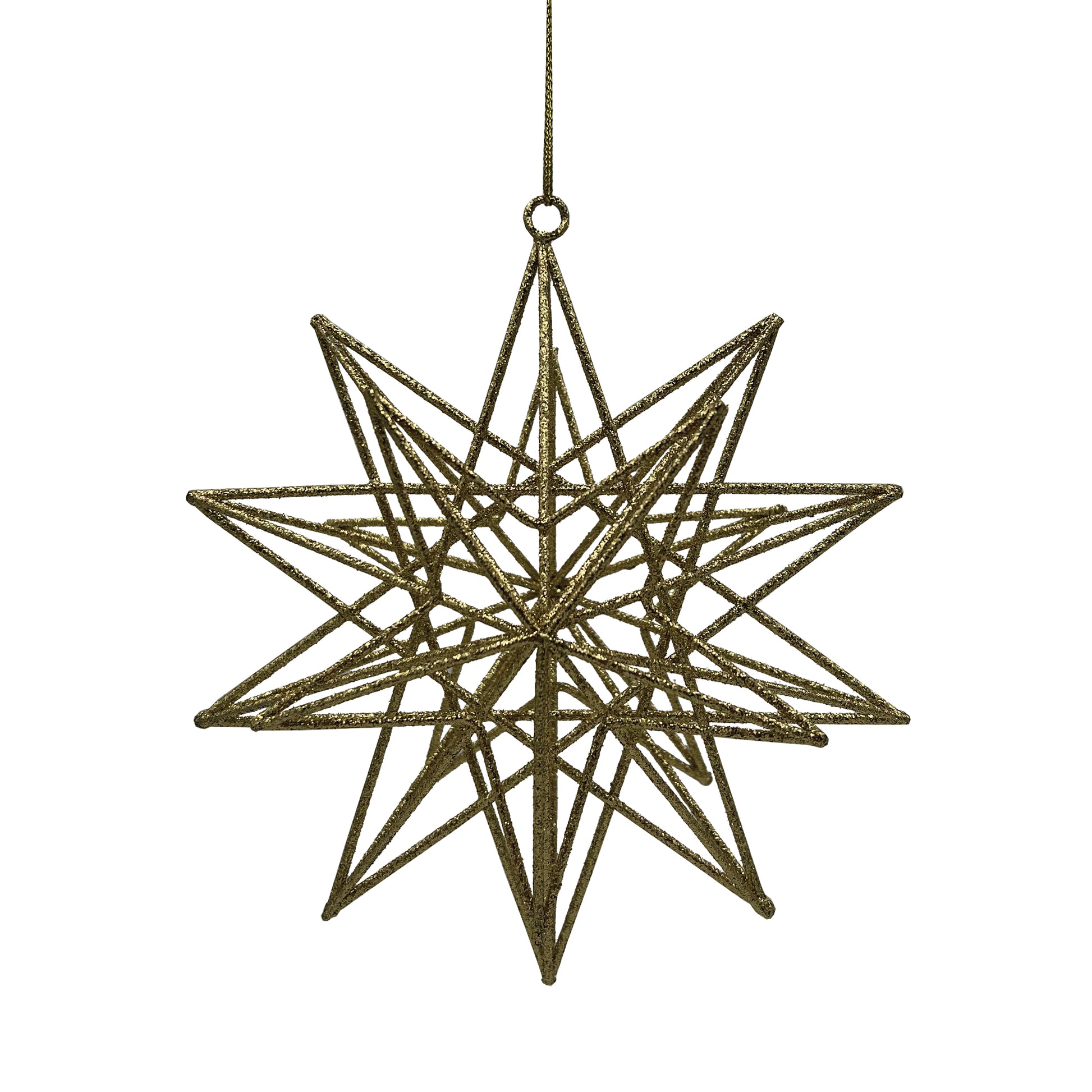 3-D Gold Starburst Ornament