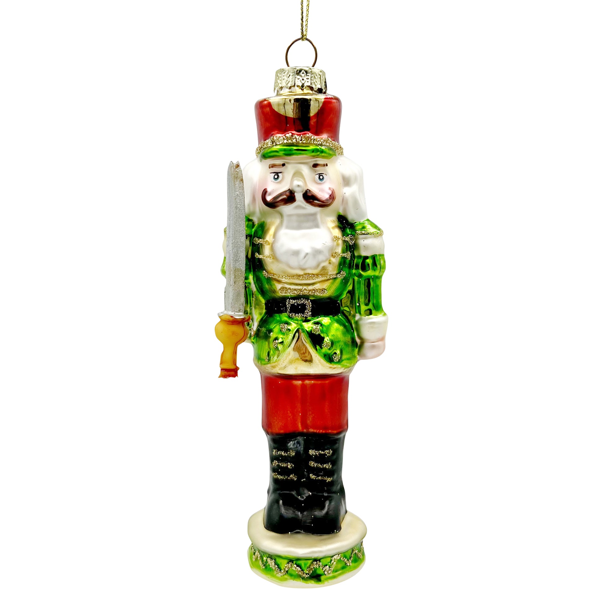 Nutcracker Glass Ornament