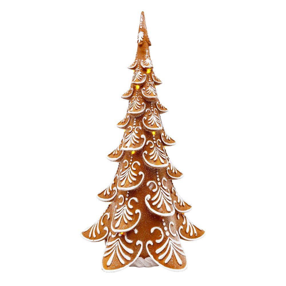 Lit Gingerbread Tree