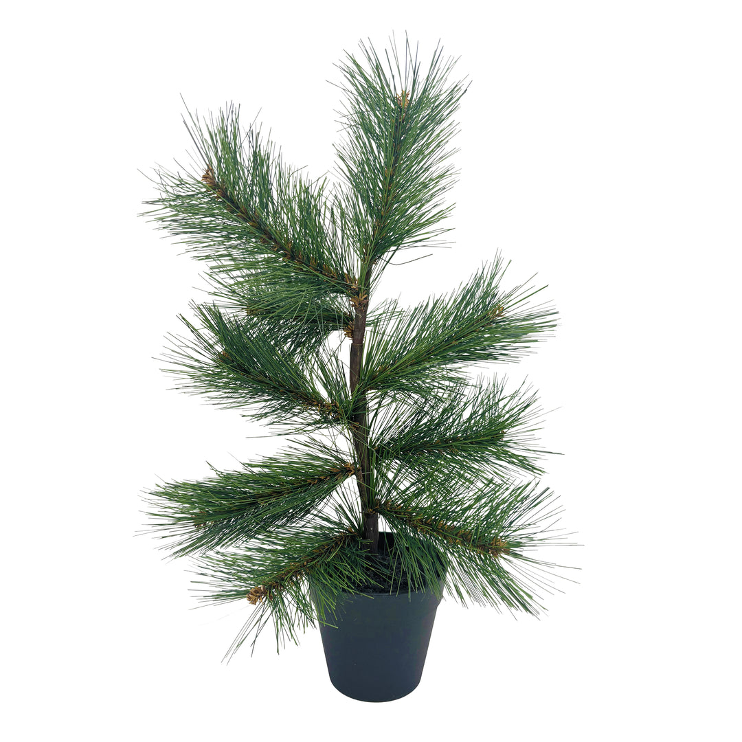 Artificial Pine Tree in Black Pot