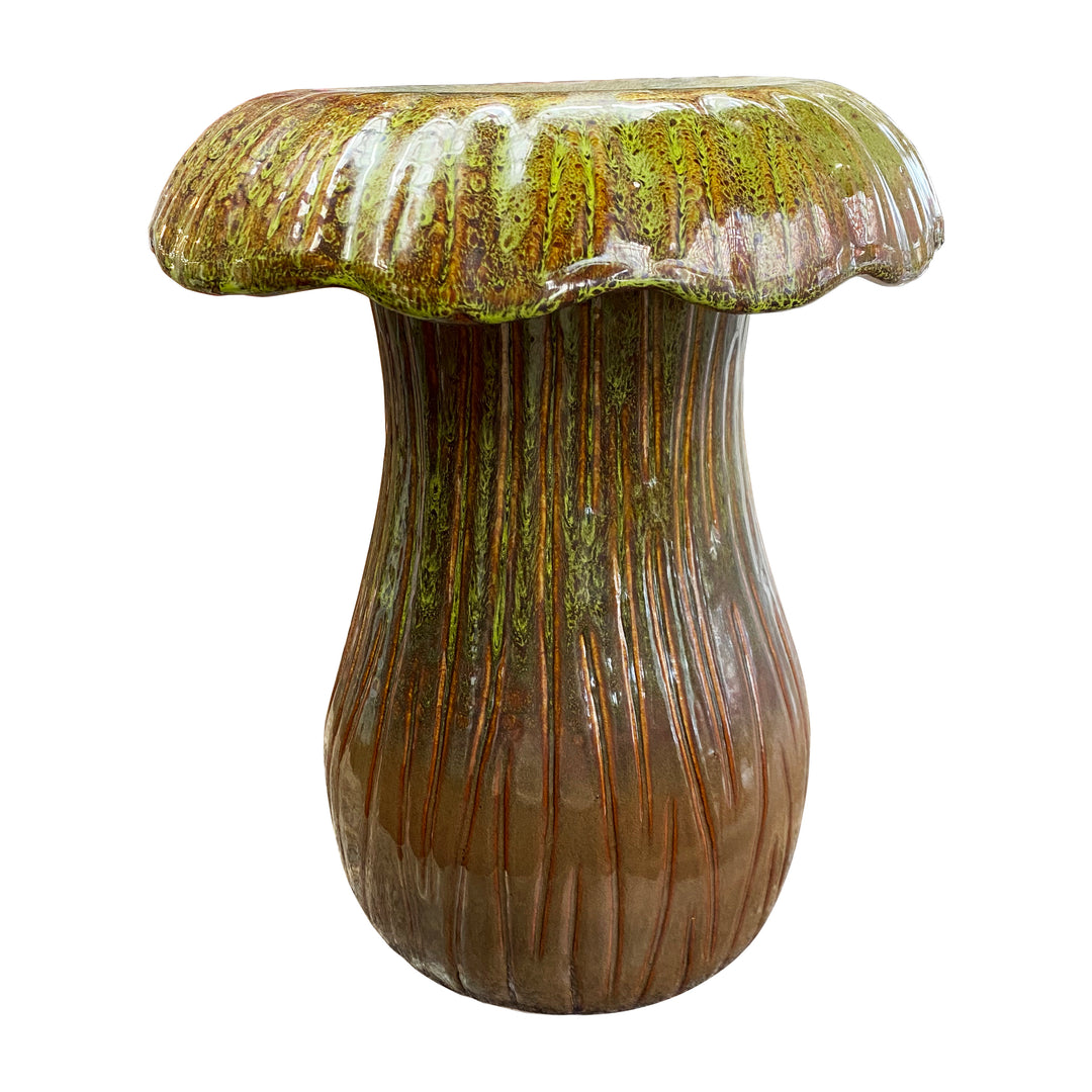 Ceramic Mushroom Garden Stool