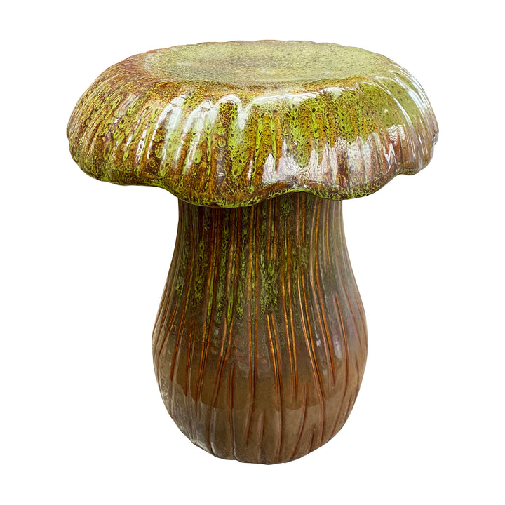 Ceramic Mushroom Garden Stool