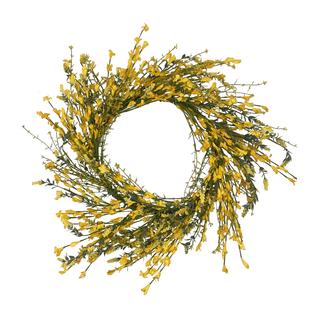 Springtime Forsythia Wreath