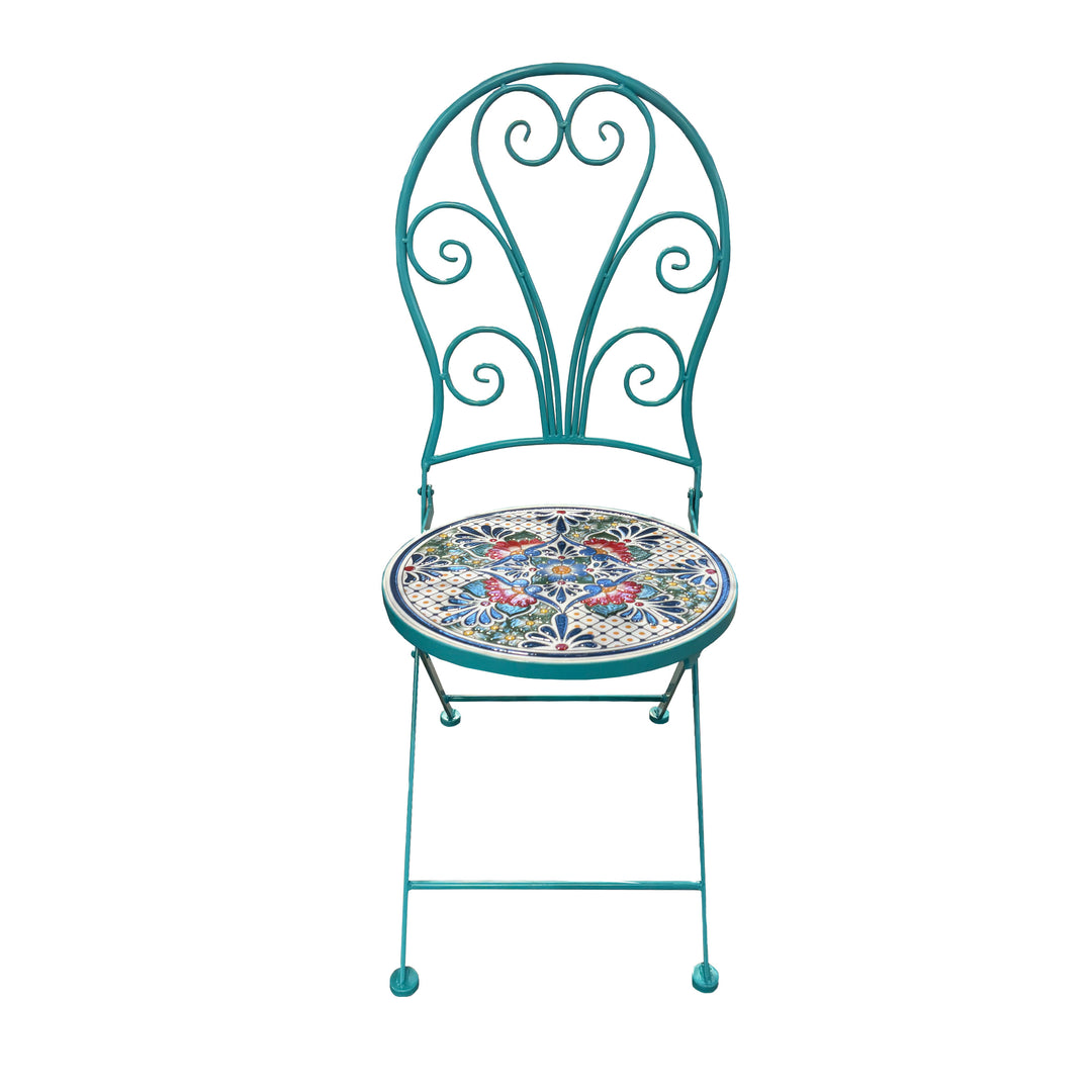Mosaic Floral Bistro Set 3 Piece