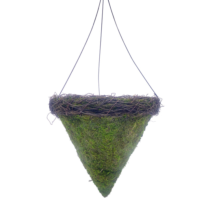 Moss Hanging Basket Planter Cone 14 inch Diameter