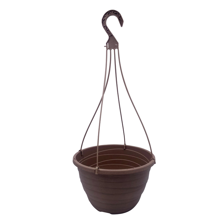 Plastic Lightweight Hanging Basket 12 Inch Clay