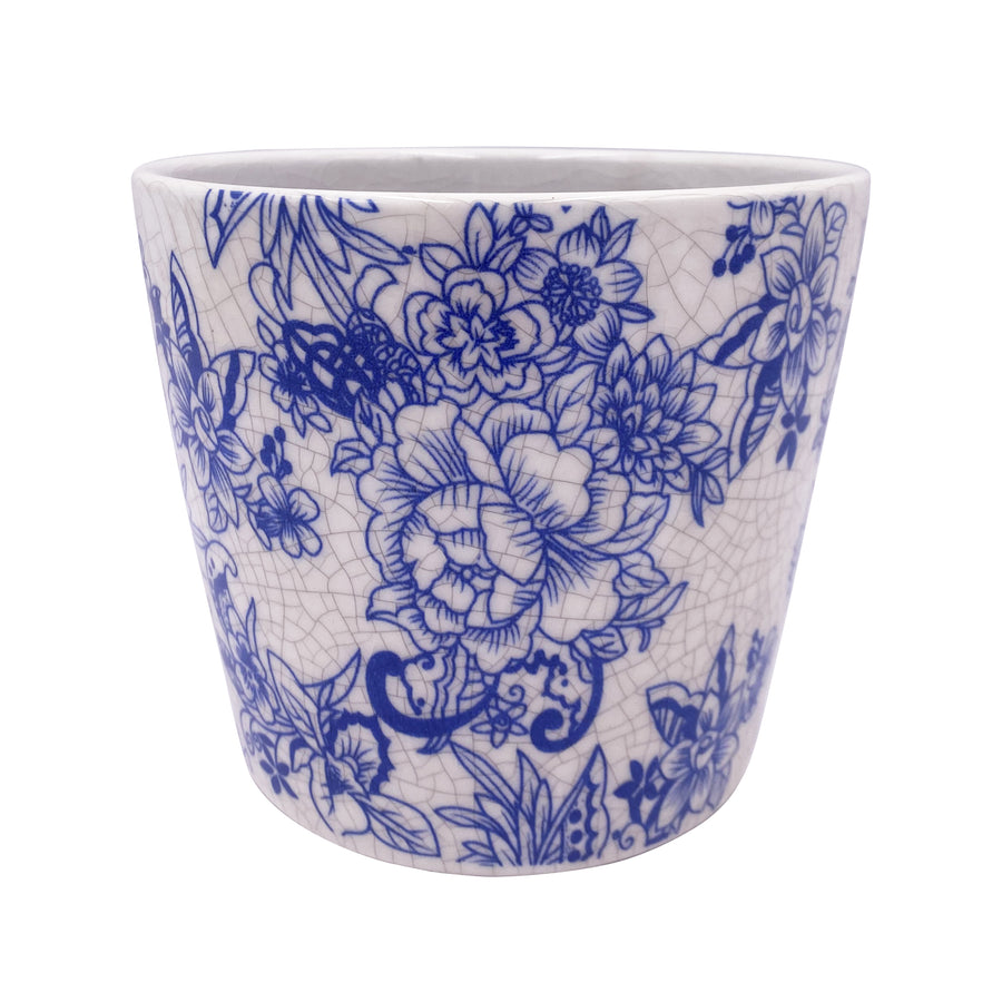 Small Ceramic Delftware Design Pot Floral