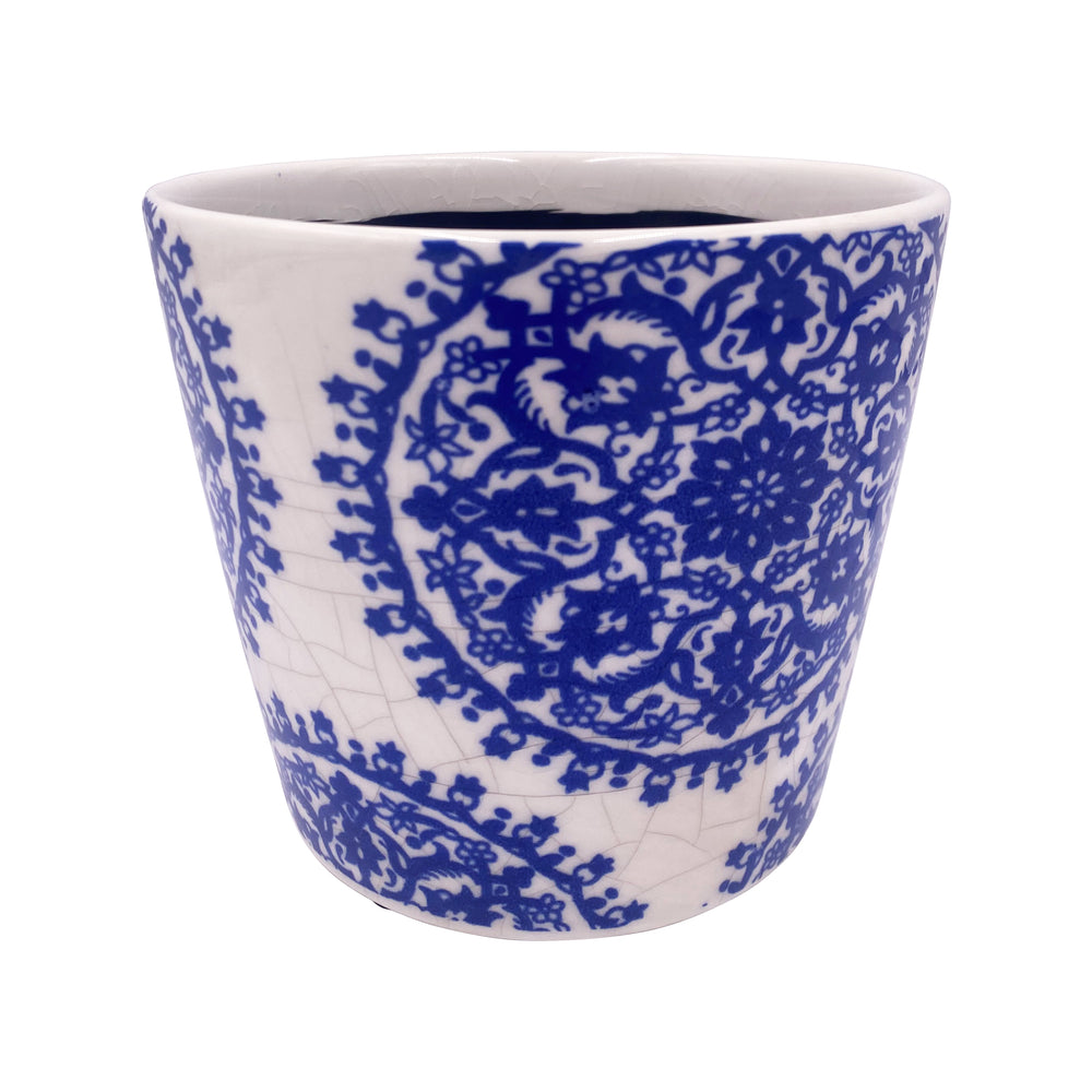 Small Ceramic Delftware Design Pot Circle
