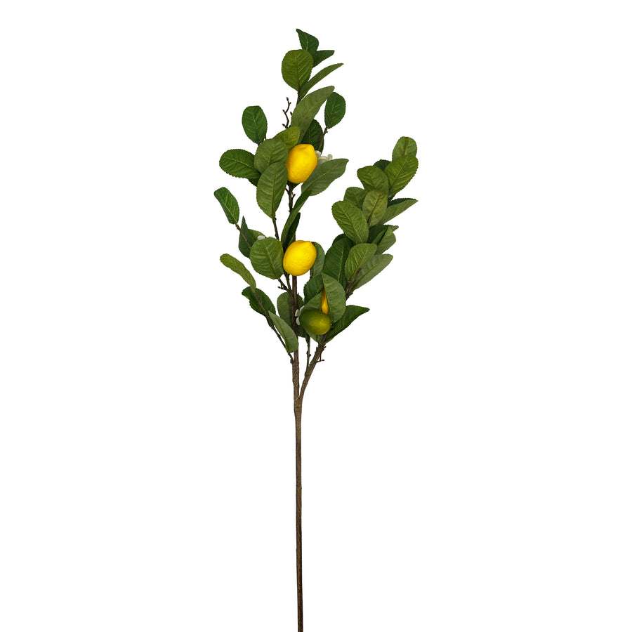 Artificial Lemon Spray with Foliage