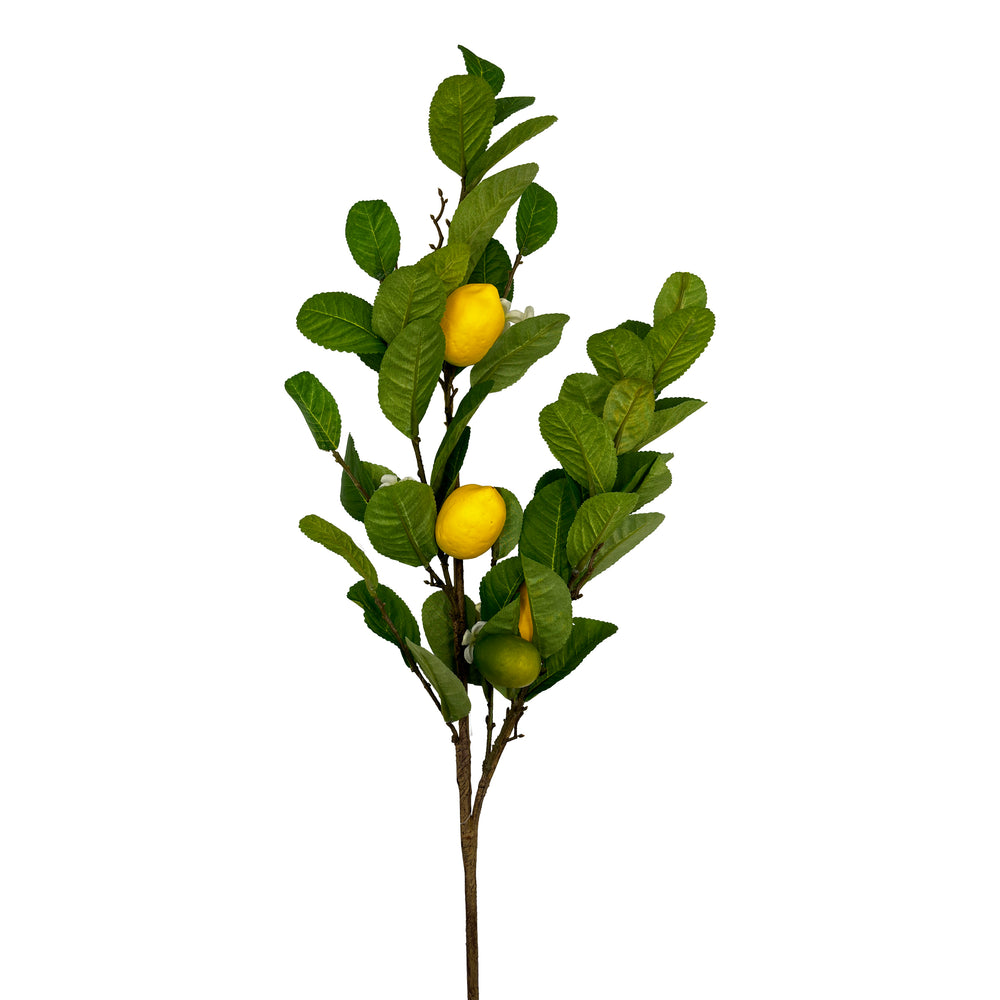 Artificial Lemon Spray with Foliage