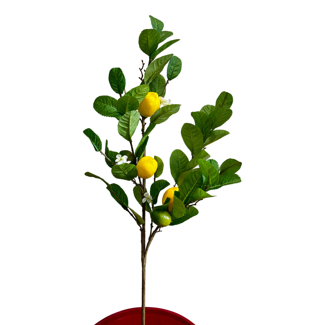 Artificial Lemon Spray with Foliage