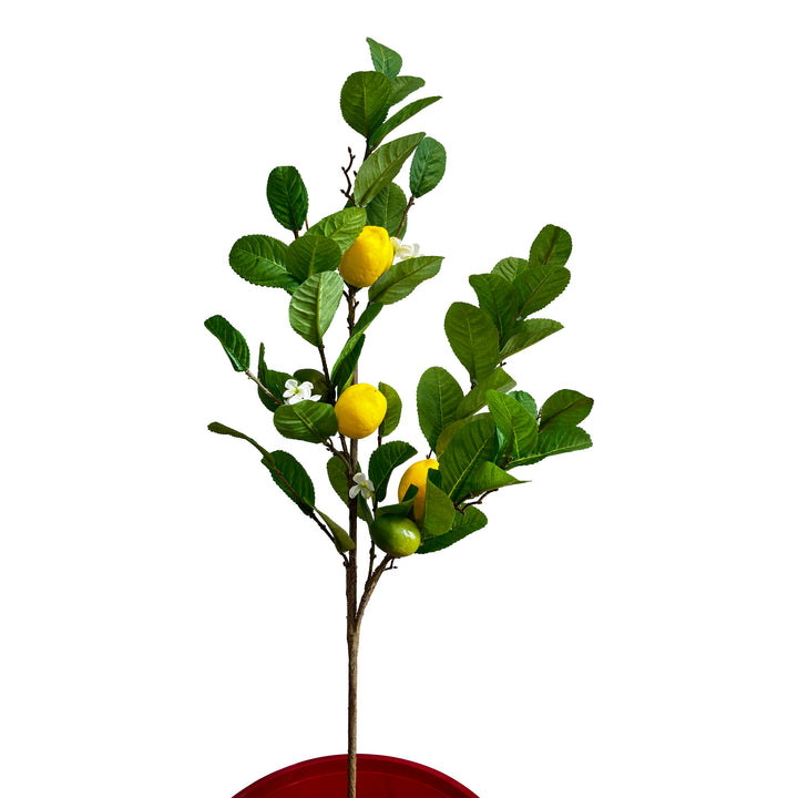 Artificial Lemon Spray with Foliage