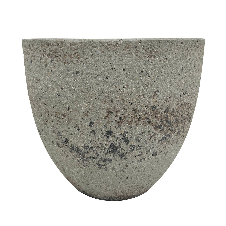 Plain Grey Ficonstone Pot