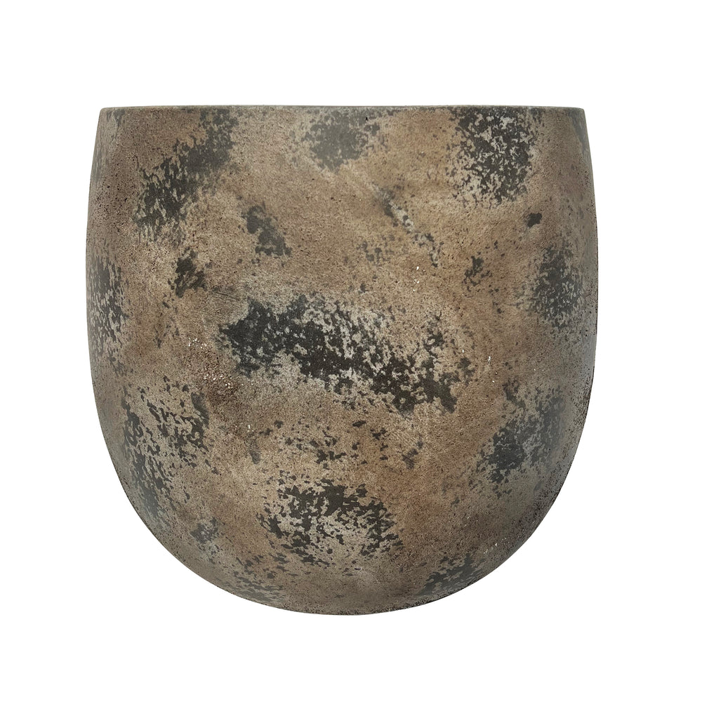 Brown Patina Ficonstone Pot