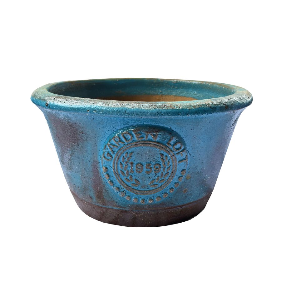 Garden Loft Low Bowl Pot Aqua
