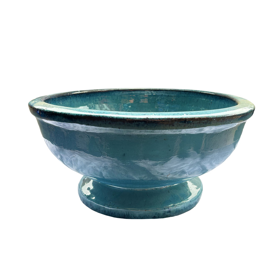 Low Aqua Bowl With Foot