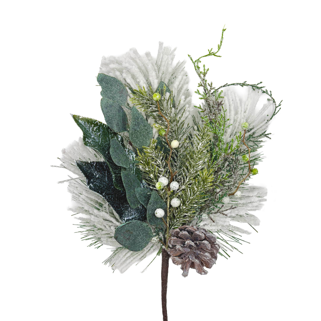 Pine and Foliage White Berry Pick