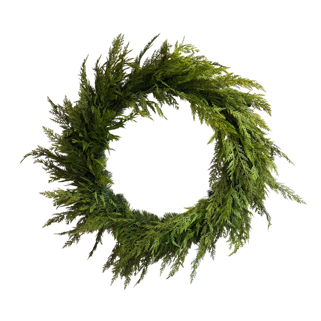 Real Touch Pine Wreath