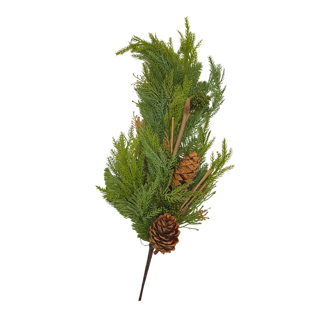 Real Touch Pine and Pinecone Collection Swag