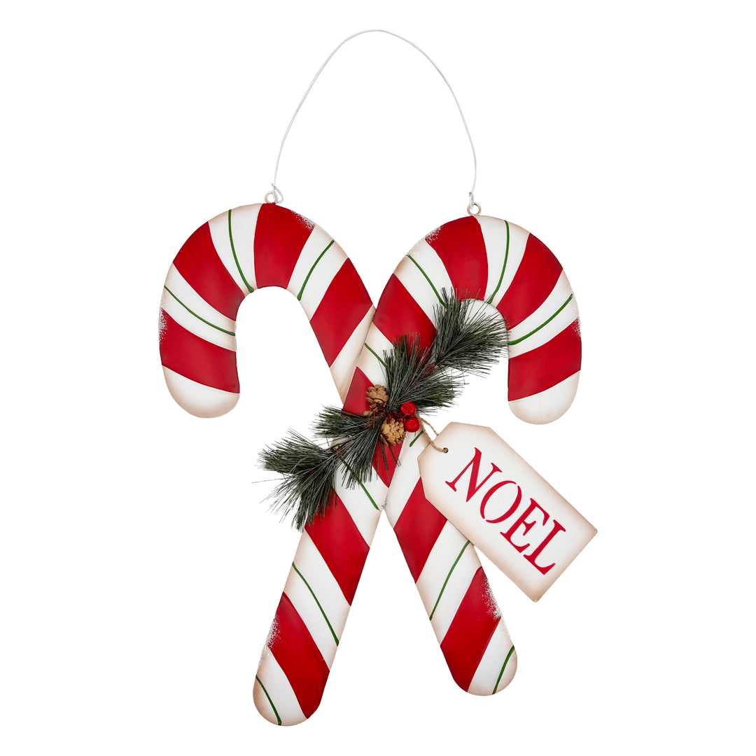 Noel Candy Canes Wall Décor