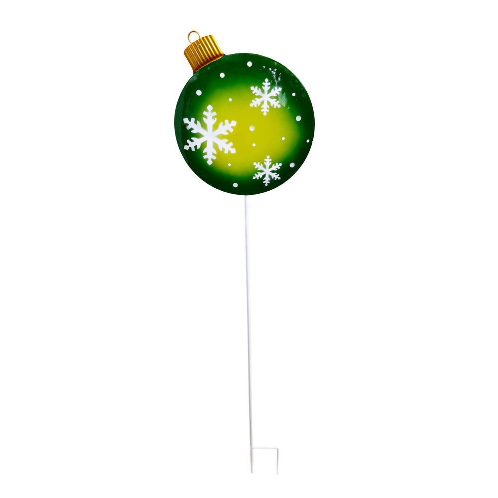 Ornament Yard Stake Green