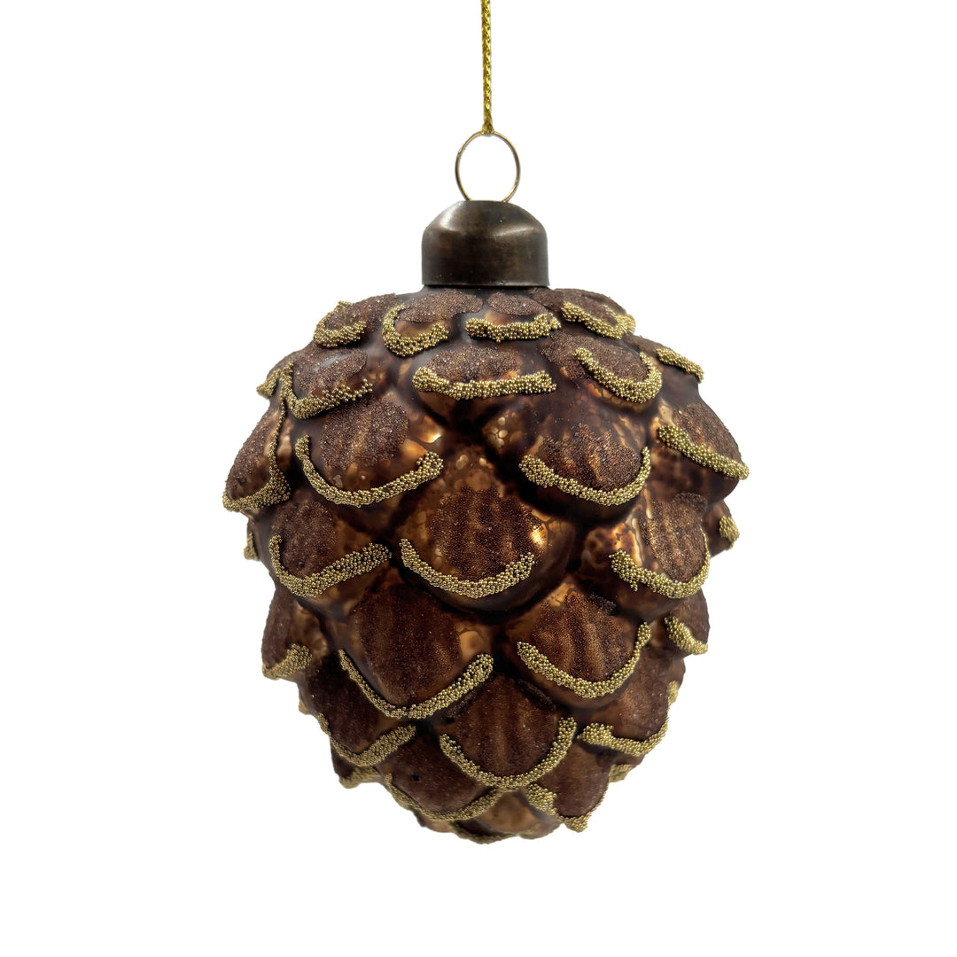 Glass Pinecone Ornament