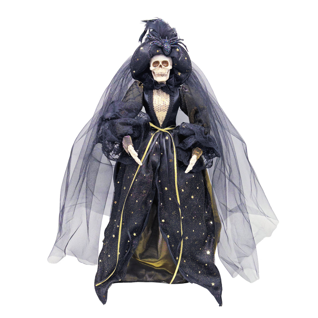 Witch Doll With Skull Face Black Dress