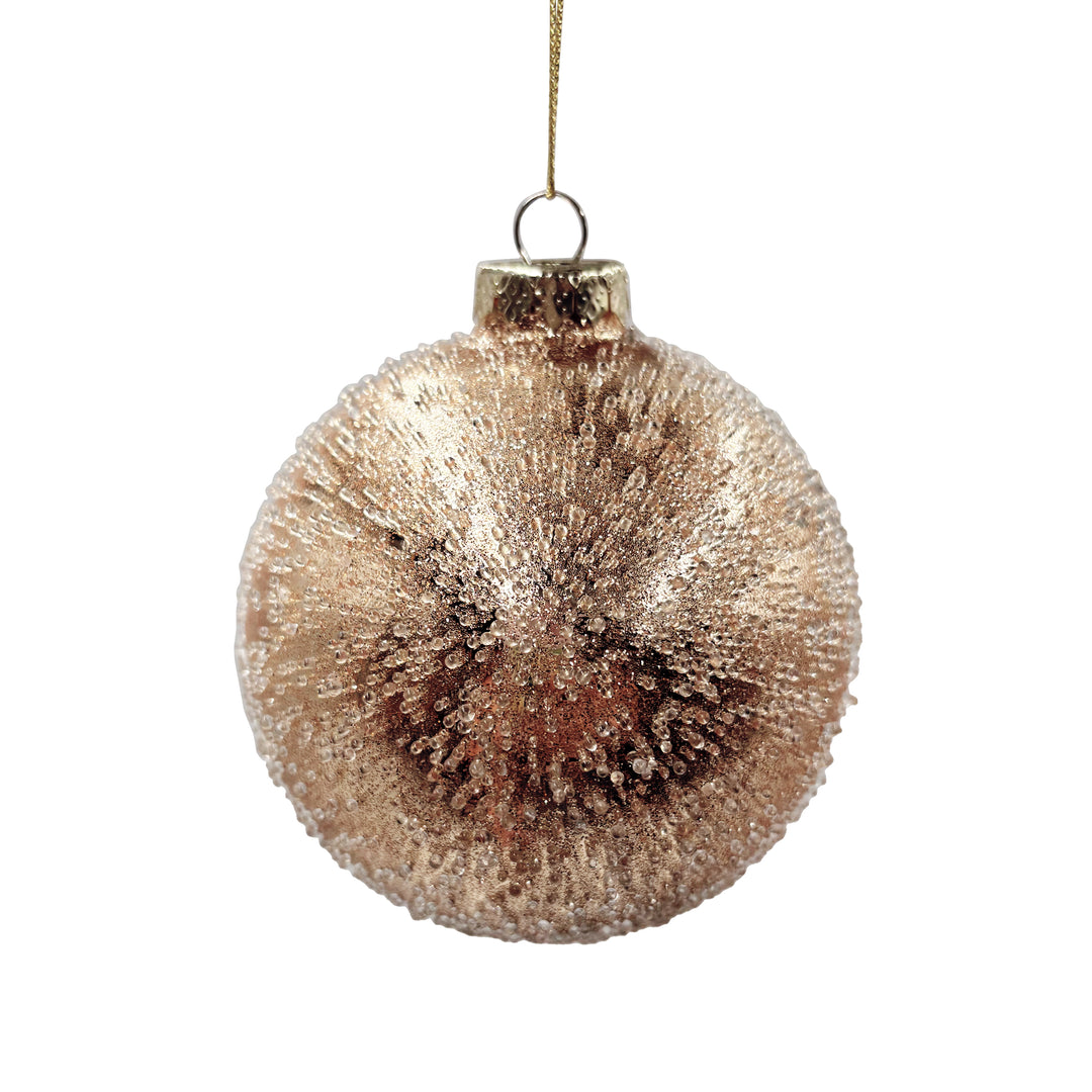 Textured Gold Ball Ornament