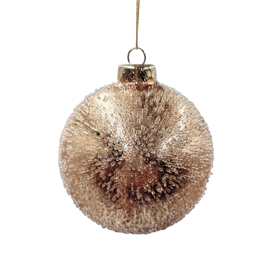 Textured Gold Ball Ornament
