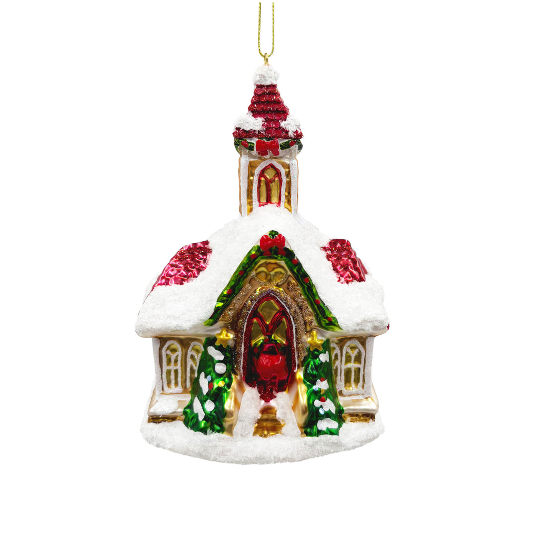 Glass Church Ornament