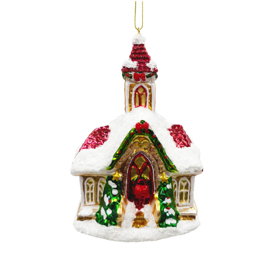 Glass Church Ornament